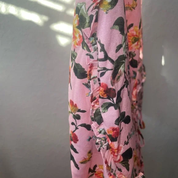 Topshop Pink Floral Dress - Picture 6 of 8